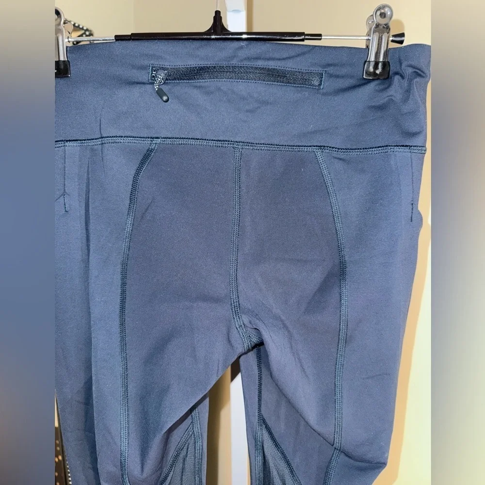 Lululemon Pace Rival Crop  Blue Size 4